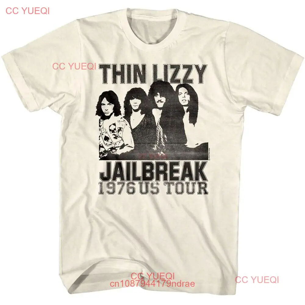 Тонкая мужская футболка Lizzy Jailbreak 1976 US Tour
