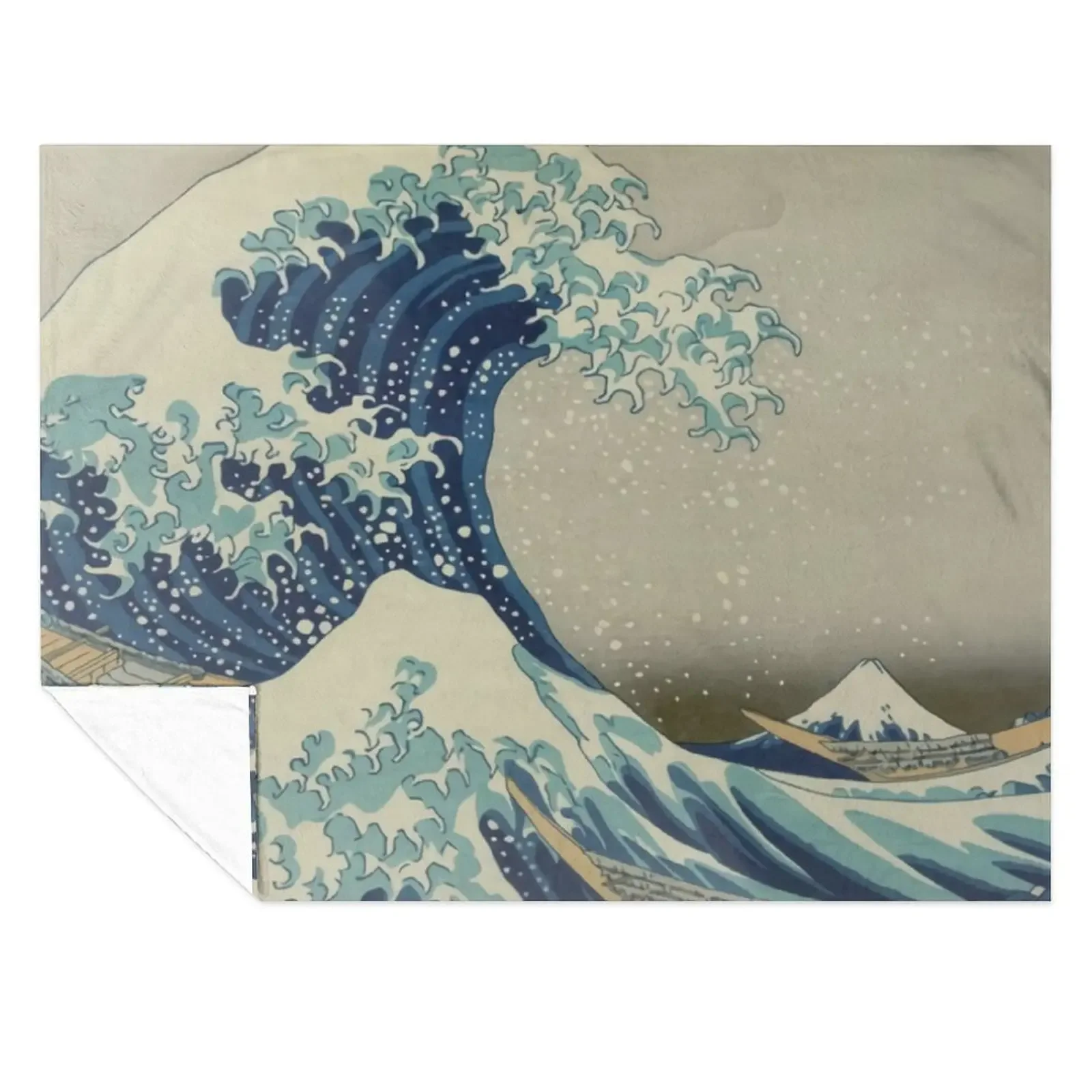 

Great Wave off Kanagawa Throw Blanket Loose Quilt Luxury Thicken Decorative Sofas Blankets
