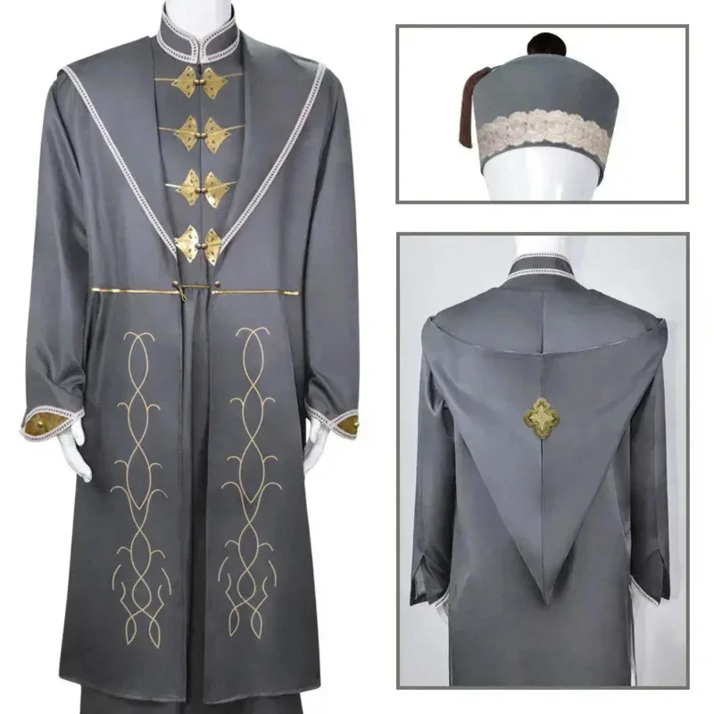 

♥Halloween Cosplay Costume Magic School Professor Dumbledore Adult Unisex Cloak Hat Suit Carnival s OutfitNew 2026 Topspeed Cos