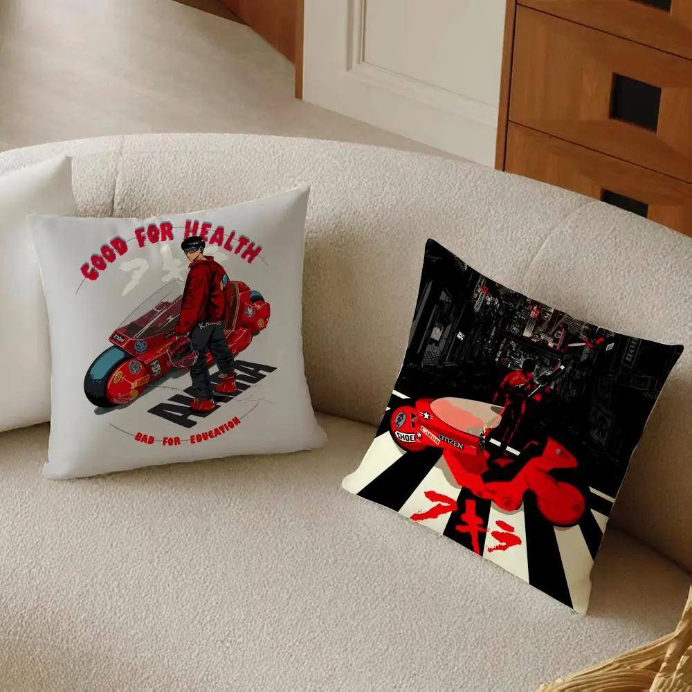 Anime Manga A-Akira Cushion Cover Daily Washable Linen Pillowcase Soft  for Sofa Bed Home Room Decor