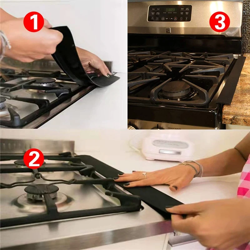 Gas Stove Burner Covers Compatible For Samsung Gas Range,Reusable Non-Stick Stove Top Guard Protector Liners 0.4Mm