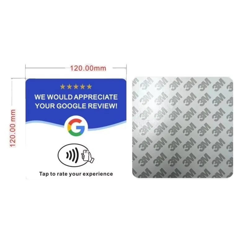 1Pcs-20Pcs Google Signboard Card NFC Code Tap Business Desktop Sticker Google Card Social Media RFID Card NFC Google Review Card