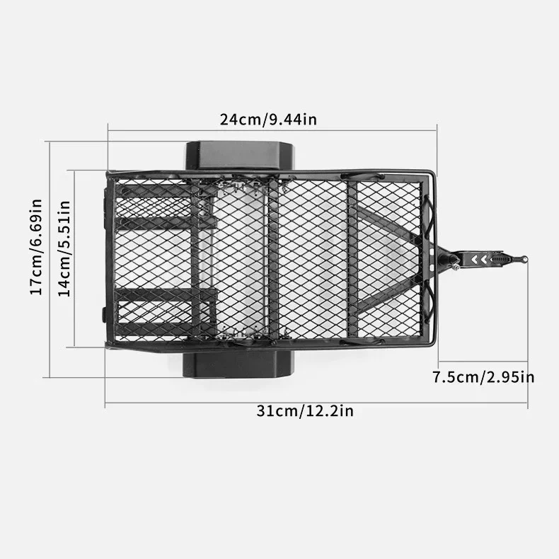 1:24 Metal RC Car Trailer Cargo Carrier for SCX24 FCX24 1/24 RC Car Upgrade Parts Accessories