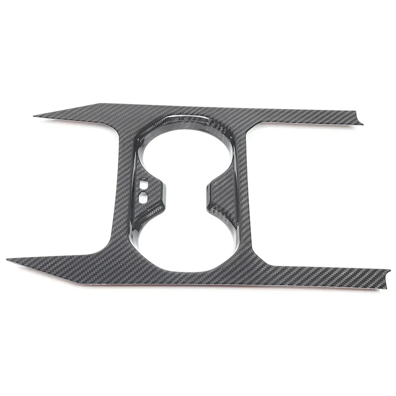 Para BMW 5 Series G60 2024 consola central fibra de carbono Real soporte para vasos de coche cubierta de marco pegatina embellecedora accesorios de coche