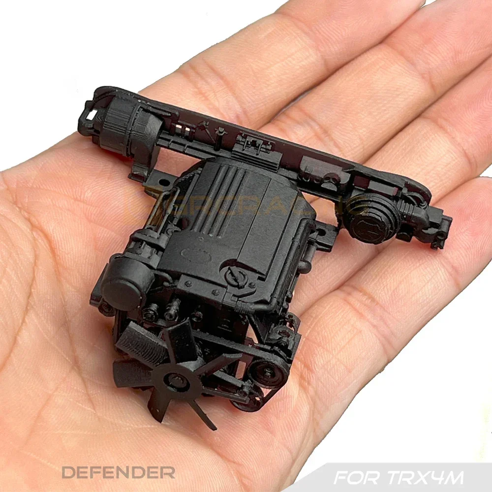 Cabina di lancio della stampa 3D del motore di simulazione per le parti di aggiornamento del Defender 1/18 RC Crawler TRX4-M