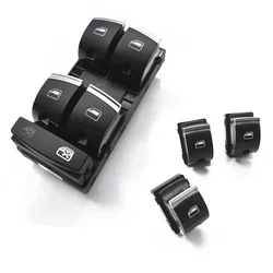 For Audi A3 8P A6 C6 RS6 Q7 Chrome Window Master Driver Control Switch Button 4F0 959 851 F 4F0959851F 4F0959855B 4F0 959 855 B