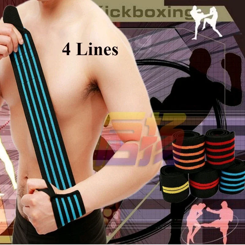 50Pcs/Lot Workout Gloves Weight Lifting Long Strap Gym Bodybuilding Wrist Support Wraps