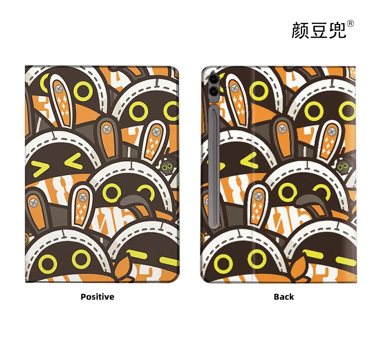 

Bangboo Zenless Zone Zero Anim For Samsung Galaxy Tab S10 FE plus S9 FE PLUS Case S7 S8 Plus Tri-fold stand Cover Galaxy tab s6