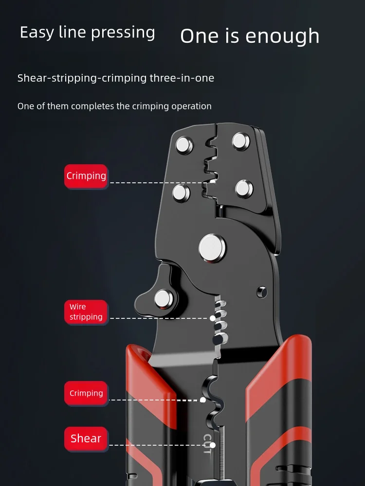 Multifunctional Crimping Pliers Stripping Pliers Wire Cutting Pliers OTUT Cold Compression Terminals Manual Crimping Pliers