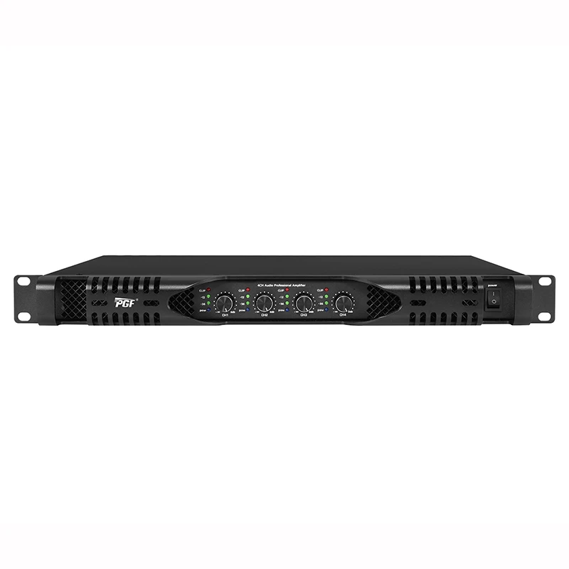 Hot Sale 1U Digital Amplifier 4*1300W Four Channel Power Amplifier Stereo Karaoke Sound System Pro Audio Class D Amplifier