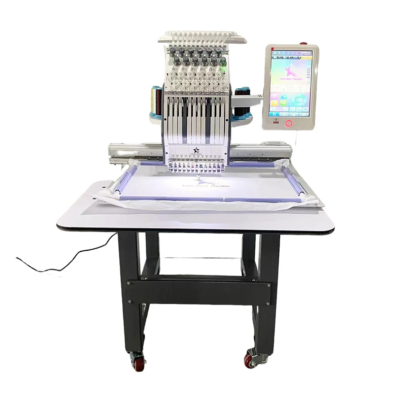 6/9/12/15 Needles Single Head Embroidery Machine Single Needle Embroidery Machine with Precision Stitching