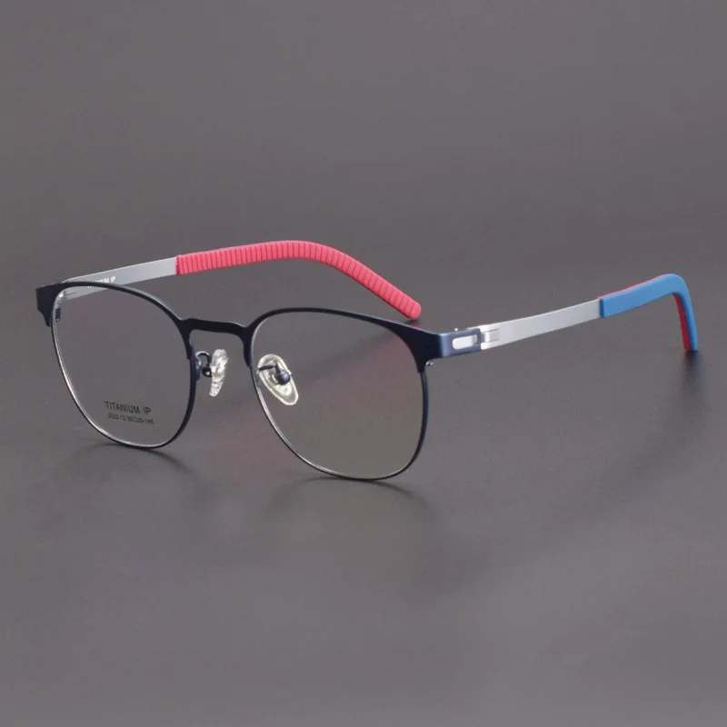 High-quality Pure Titanium Retro Oval Frame Pure Titanium Frame Art Small Fresh Pure Titanium Myopia Glasses for Men and Women.