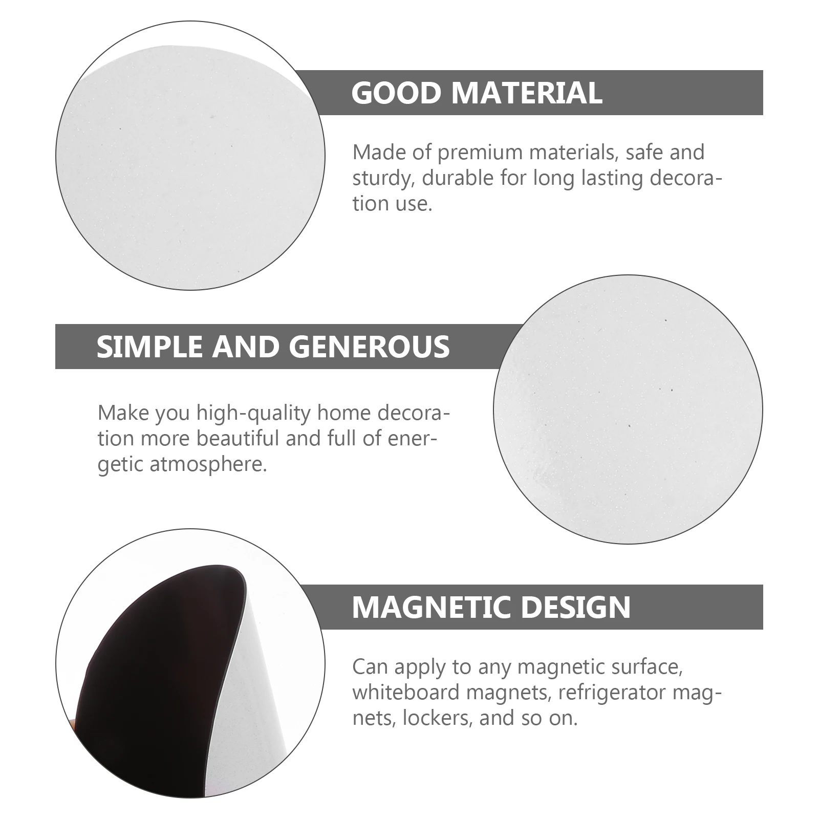 

12pcs creative Refrigerator Magnets Smooth Edge Easy Remove Decorative Magnetic Sticker For Diy Sublimation Sticker Craft