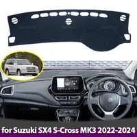 Car Dashboard Cover Avoid Light Pad Instrument Panel Mat Case Carpets for Suzuki SX4 S-Cross MK3 2022 2023 2024