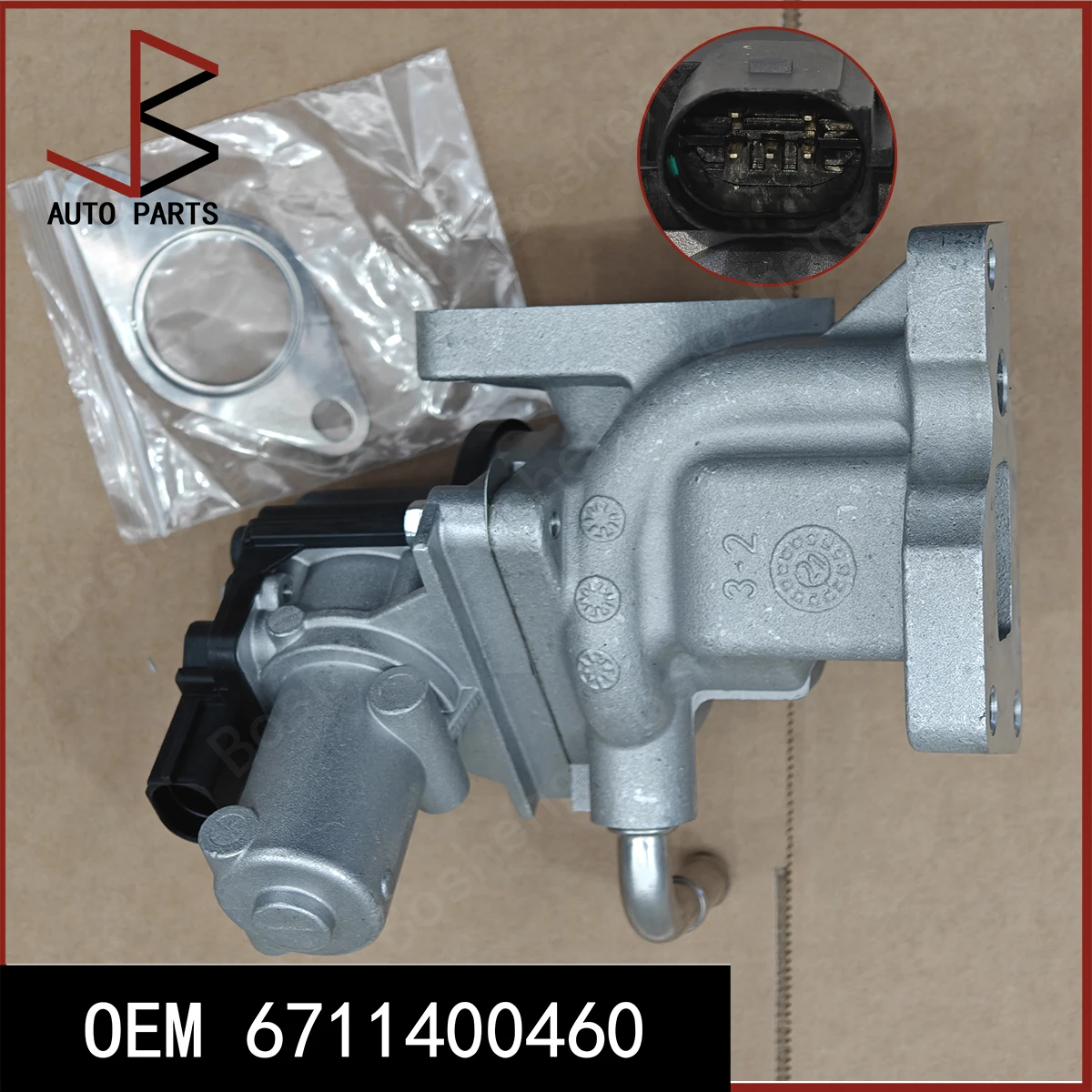 OEM 6711400460 Exhaust Gas Recirculation Valve For SsangYong 2.0 2.2 XDi E-XDi AGR EGR Valve A6711400460 Car Accessories