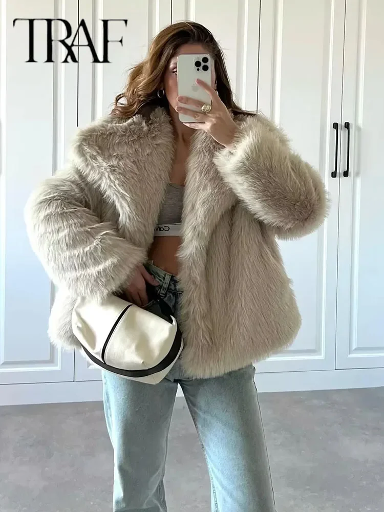 Metal Color Sequin Woven Jacket For Women Loose Stand Collar Long Sleeve Coat 2023 Autumn Winter Chic Female Outerwear