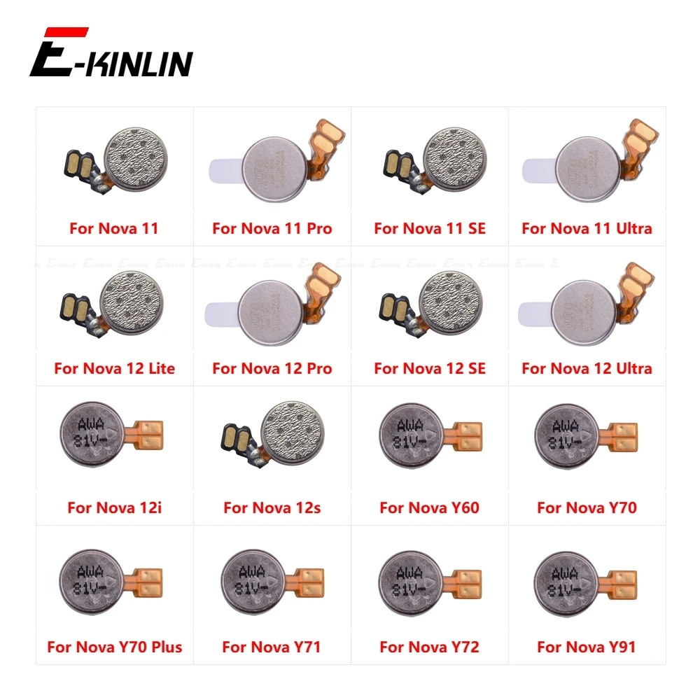 Vibrator Vibration Motor Flex Cable Spare Parts For HuaWei Nova 11 12 12i 12s Lite Pro SE Ultra Y60 Y70 Plus Y71 Y72 Y91