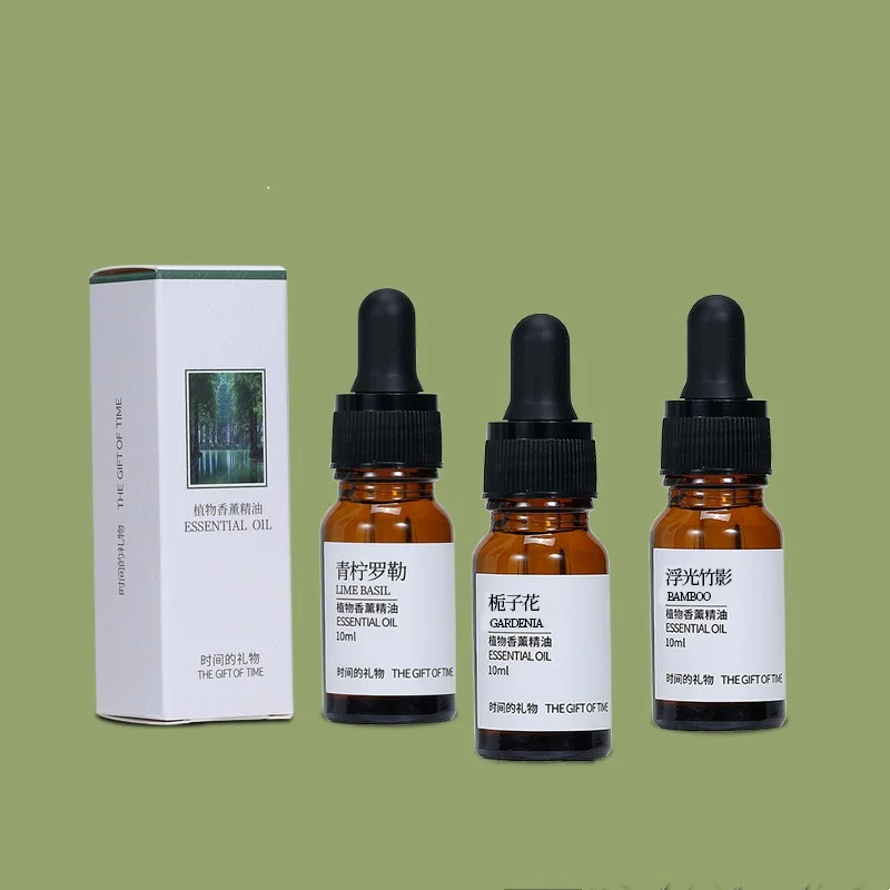 10ML Perfumed Wood Perfumed Stone Premium Essential Oil,Humidifier and Diffuser Natural Fragrance Lime basil Essential Oil