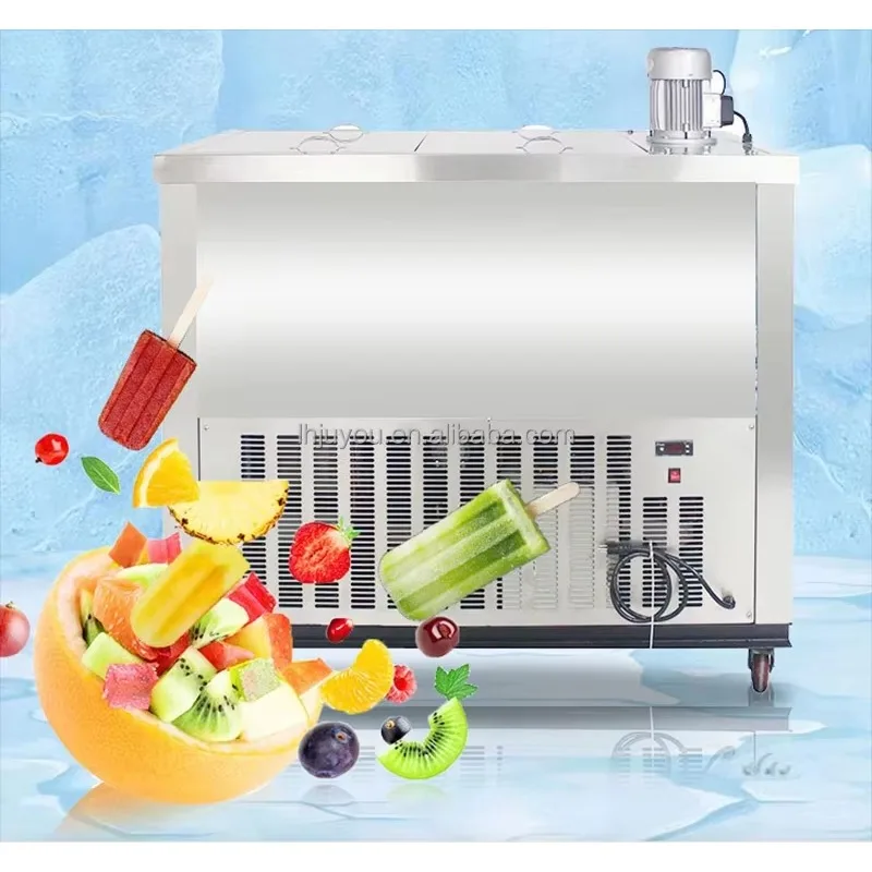 

Lemo Large-output Fully Automatic Popsicle Machine Fruit Pudding Ice Cream Machine Commercial 4-Mold High 1900W 220V