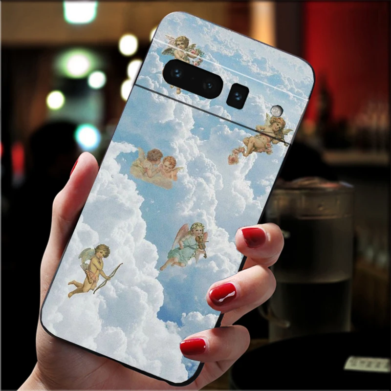 

Phone Case For Google Pixel 10 9 Pro XL 9A 8 7 6 Pro Pixel 8A 7A 6A Pixel 8 7 6 5 Angel