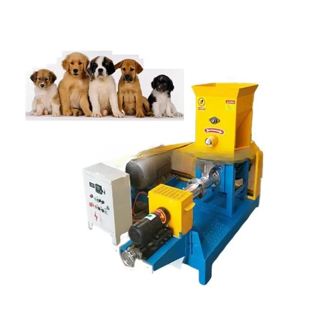 Fish  Dog Puffing Equipment/Corn Soybean Pet Food Extruder/Animal Poultry Feed Pellet Making  Machine
