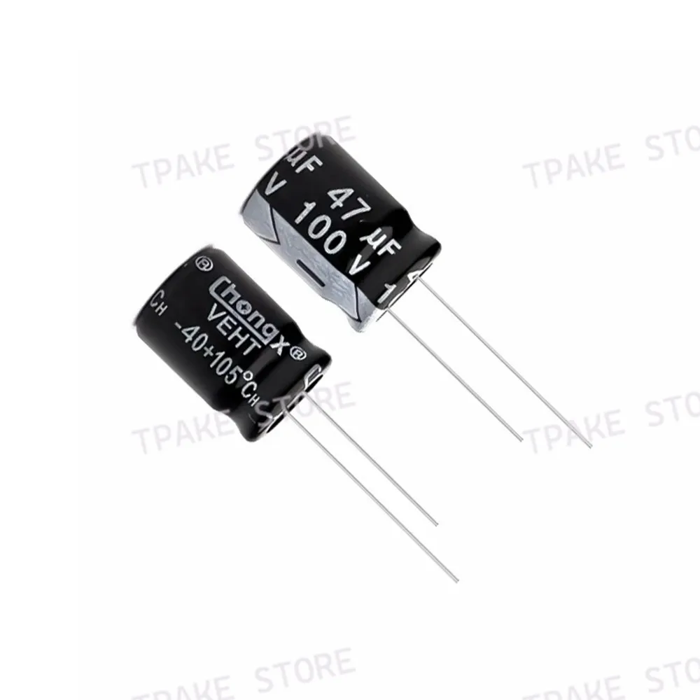 Aluminum Electrolytic Capacitor 47uF100V 100V47uF 47MFD 100WV 8*12mm Radial