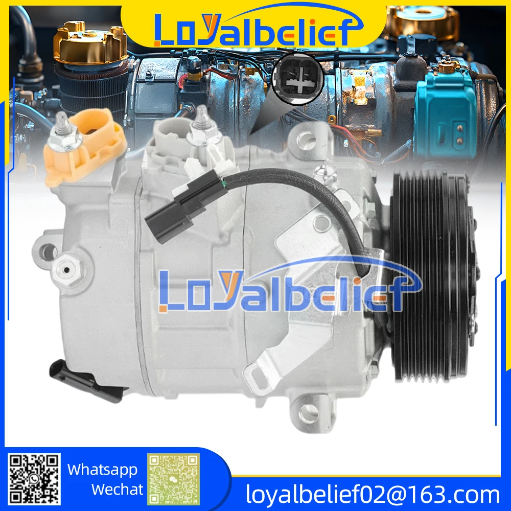 7SAS17C AC-Kompressor für 2019–2023 Ford Ranger L4 2.3L KB3B19D629AB, KB3B19D629AC, KB3B19D629BB KB3Z19703A, KB3Z19703B