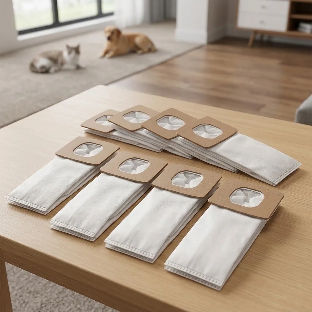 Dust Bags Compatible with For Hoover Type I Canister For Vacuum Cleaner 8 Piece Set Ultra Fine Filtration Meltblown