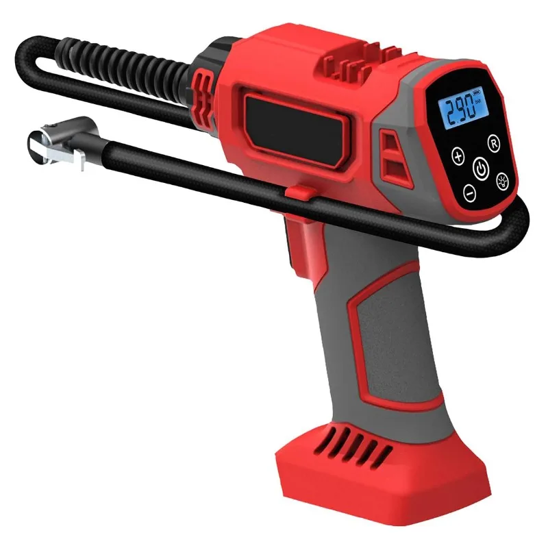 Portable Handheld Air Pump with Digital Pressure Gauge for Makita/Milwaukee 18V Li-ion Batteries Cordless Tyre Inflator for Cars