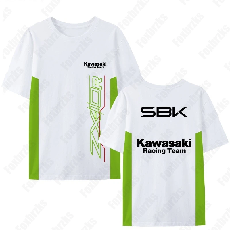 2024 Men T Shirt Casual Kawasaki Racing Team Demon Claw T-shirt Graphic Oversized Sports Tops Breathable Streetwear S-5XL