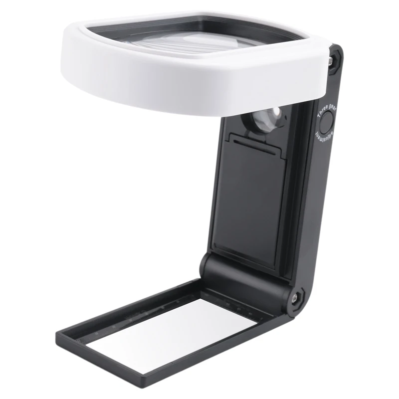 

2025 New Magnifying Glass With Light, 25X 10X Rechargeable Handheld And Standing Magnifier For Reading, Inspection, Jewelry