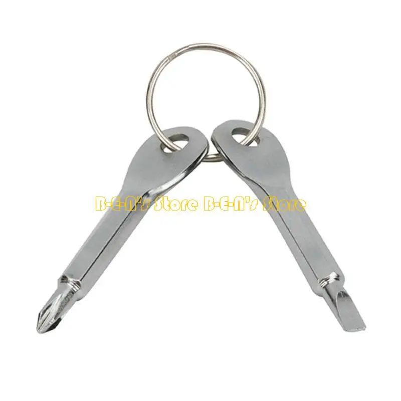 Y1AD Keychain Screwdriver Mens Stocking Stuffers Adult Christmas Gifts Multi Screwdriver Keychain Comprise Flathead Screwdriv