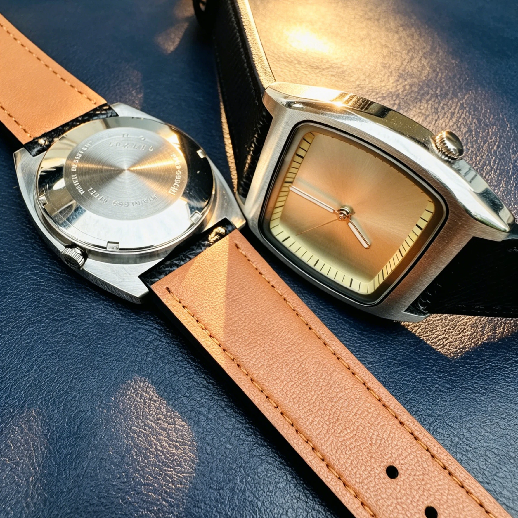 Couple Watch Bauhaus Design Sterile Dial Stainless Steel Unisex Quartz Watch