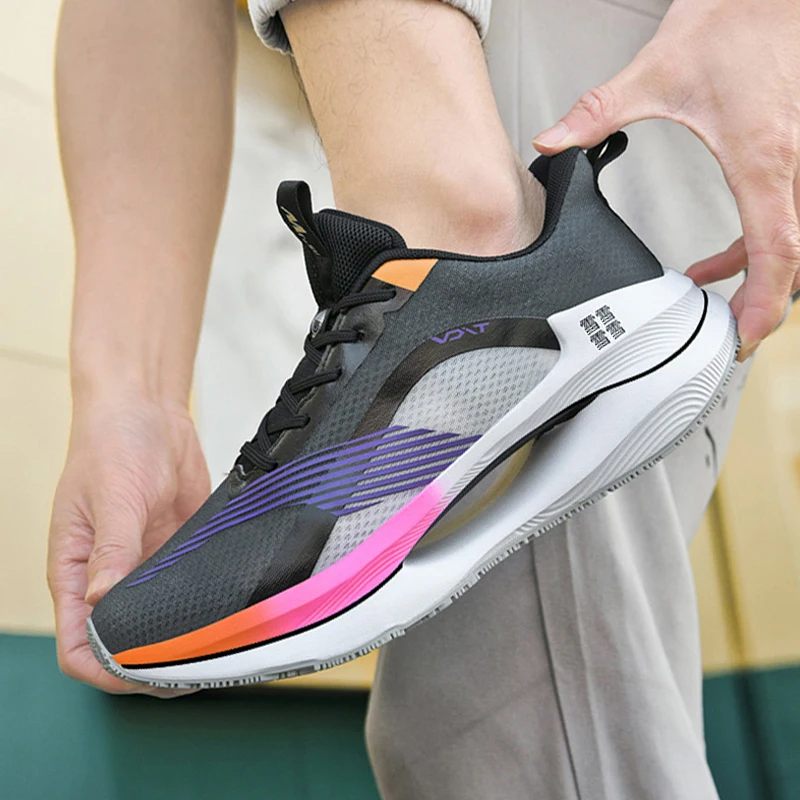 Men Running Sport Shoes Professional Marathon Racing Sneakers Casual Fashion Versatile Couple Sneakers
