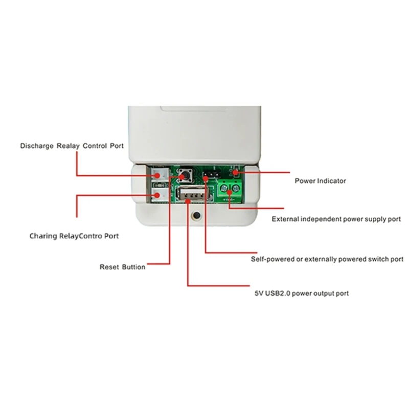 Wireless Voltmeter Ammeter Battery Capacity Tester LCD- Color Display Current AH WH Watt- Meter with Slide Cover M4YD