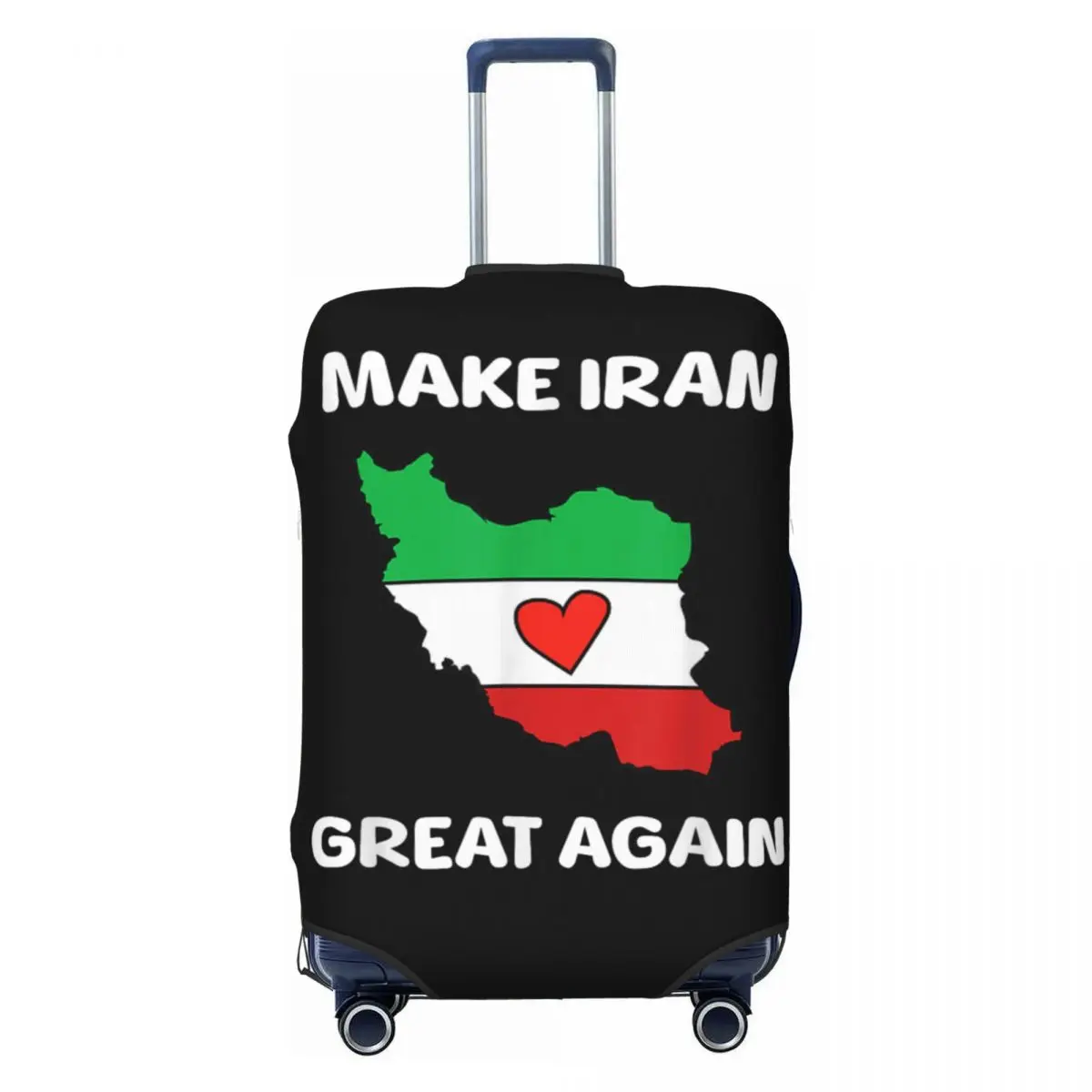 Make Iran Great Again For The Iranian People Suitcase Cover Flight Business Strectch Luggage Supplies Protection