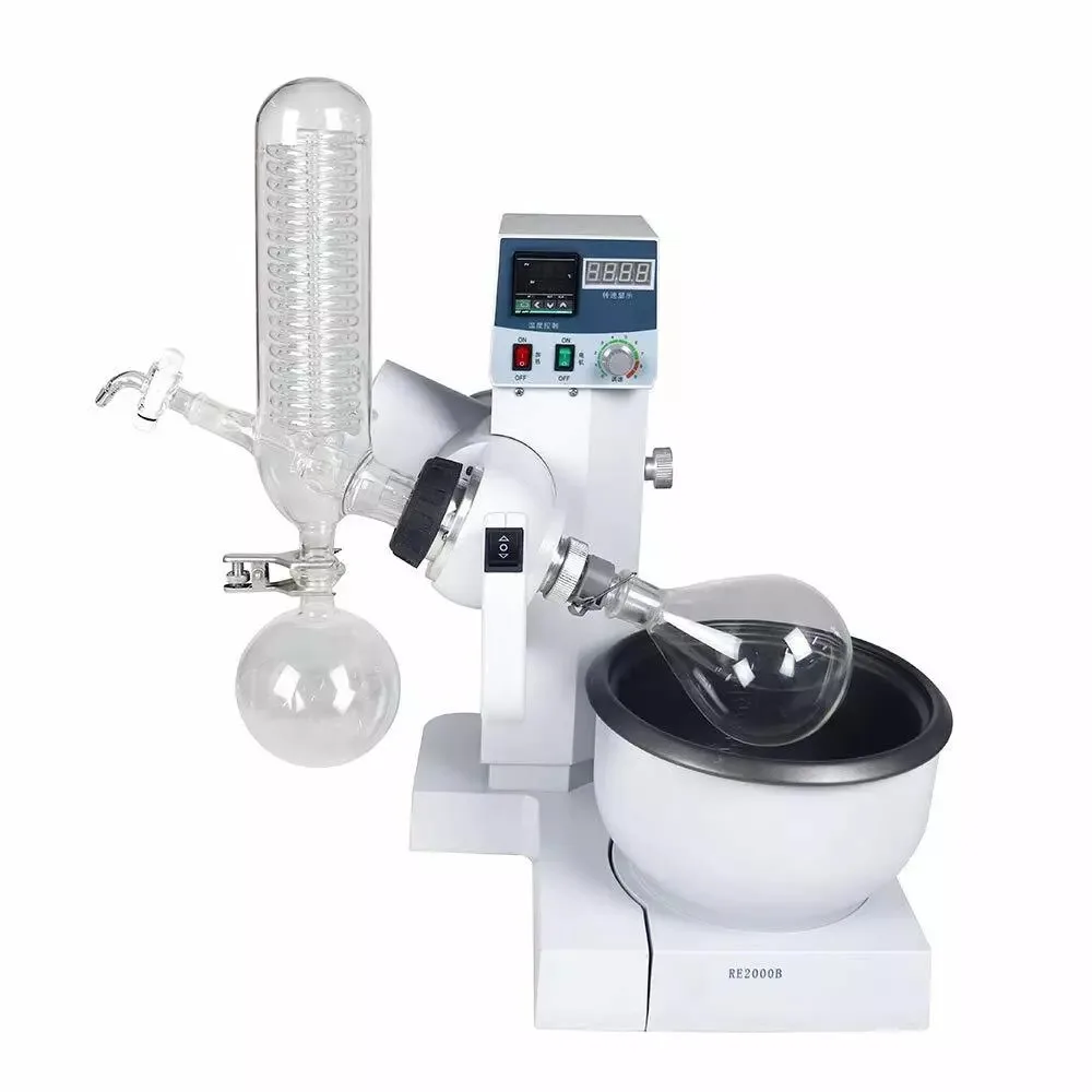 

2L Lab Rotary Evaporator Rotavap Automatic Lifting Evaporation Solvent Apparatus