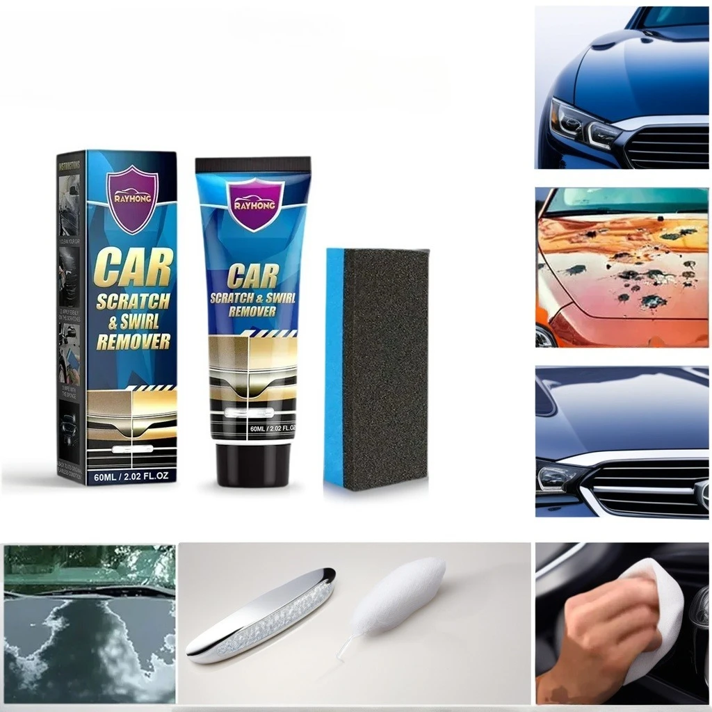 

120ML Motorcycle Scratch Remover - Paint Swirl Repair & Polishing Wax for Anti-Scratch Care