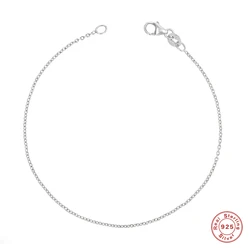 Aide 925 Sterling Silver Minimalist Thin Slim Chain Bracelets For Women Gift 18K Gold Plated Simple Stackable Versatile Bracelet