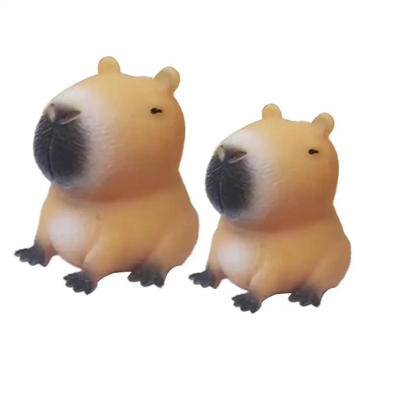 

Capybara Squeeze Toy Cute Capybara Pinch Toy Cartoon Animal Fidget Toys for Stress Relief Cute Quick Rebound Toys for Kids