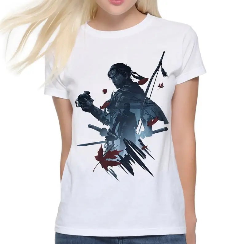 Ghost of Tsushima Jin Sakai T-Shirt, Men's Women's All Sizes (hm-476)