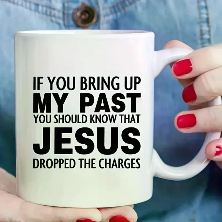 

1 шт., 11 унций, керамическая забавная кофейная кружка «Иисус запускает плату», белый с черным текстом, идеальный праздничный подарочный стол