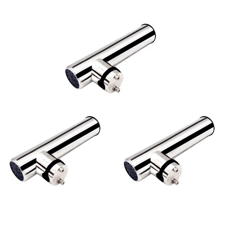 

3X Marine Hardware Stainless Steel Marine Boat Fishing Rod Holder Rack Support For Rail 19-25Mm Boat Seat Boats Parts