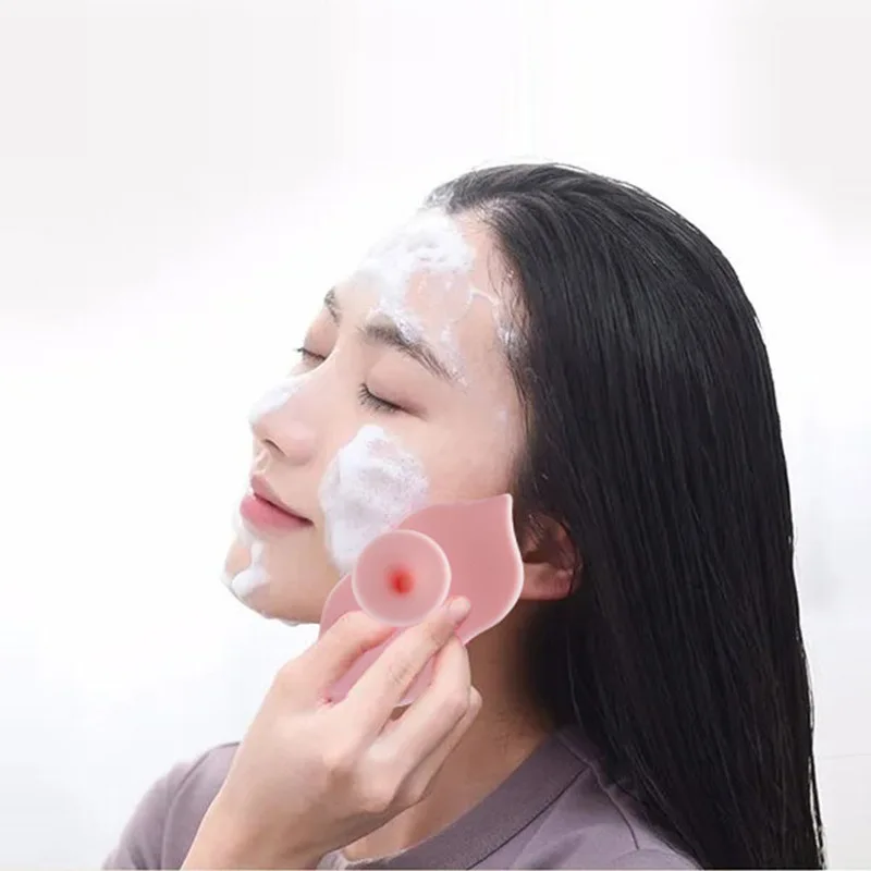 Face Pore Blackhead Exfoliating Cleanser Silicone Facial Cleaning Brush Face Massage Brush Face Skin Cleansing Scrubber Tools