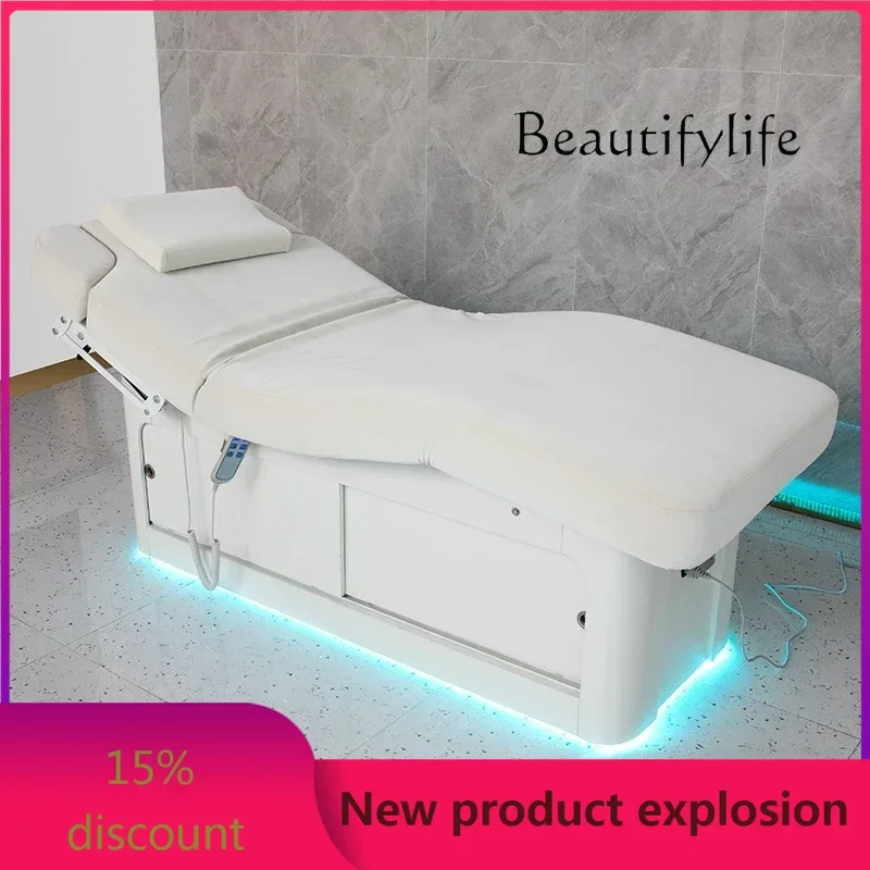 

ZzLElectric Beauty Bed Beauty Salon Multifunctional Constant Temperature Heating Spa Massage Couch Tattoo Embroidery Latex Bed