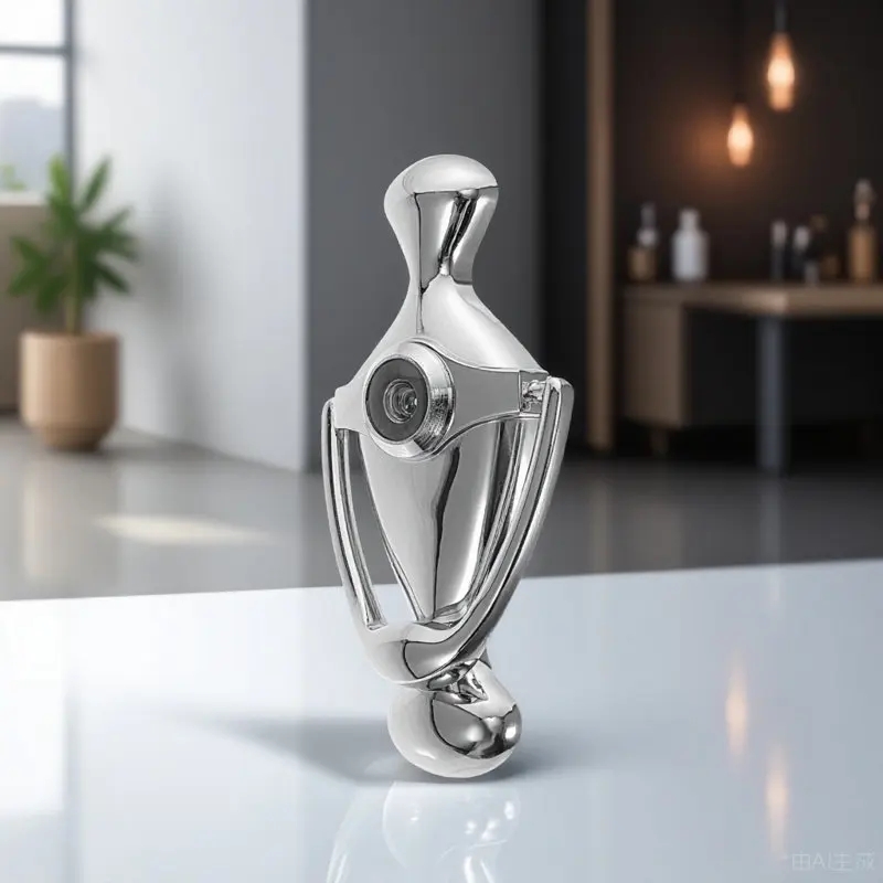 Front Door Knocker with Peephole Zinc Alloy Material Wide Base Smooth Casting Secure Door Viewer for Home Hotel Safety Knocking