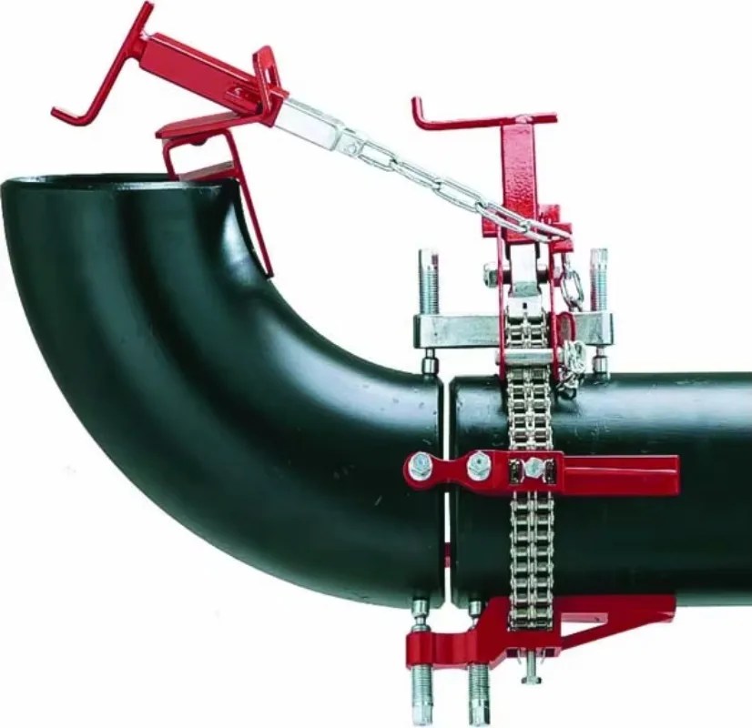 SINGLE AND DOUBLE CHAIN CLAMPS FOR ALIGNING AND REFORMING PIPES