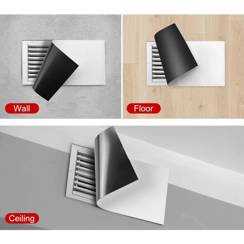 New Magnetic Magnetic Vent Covers 5.5x12inch White Air Vent Covers Strong Universal Ceiling Vent Cover for HVAC and AC Vents