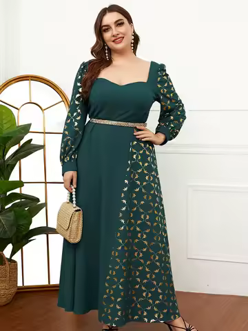 TOLEEN Women Plus Size Maxi Dresses High-End Luxurious Party Chiffon Evening Dress Custom-Made Chiffon Bridesmaid Dress ForWomen