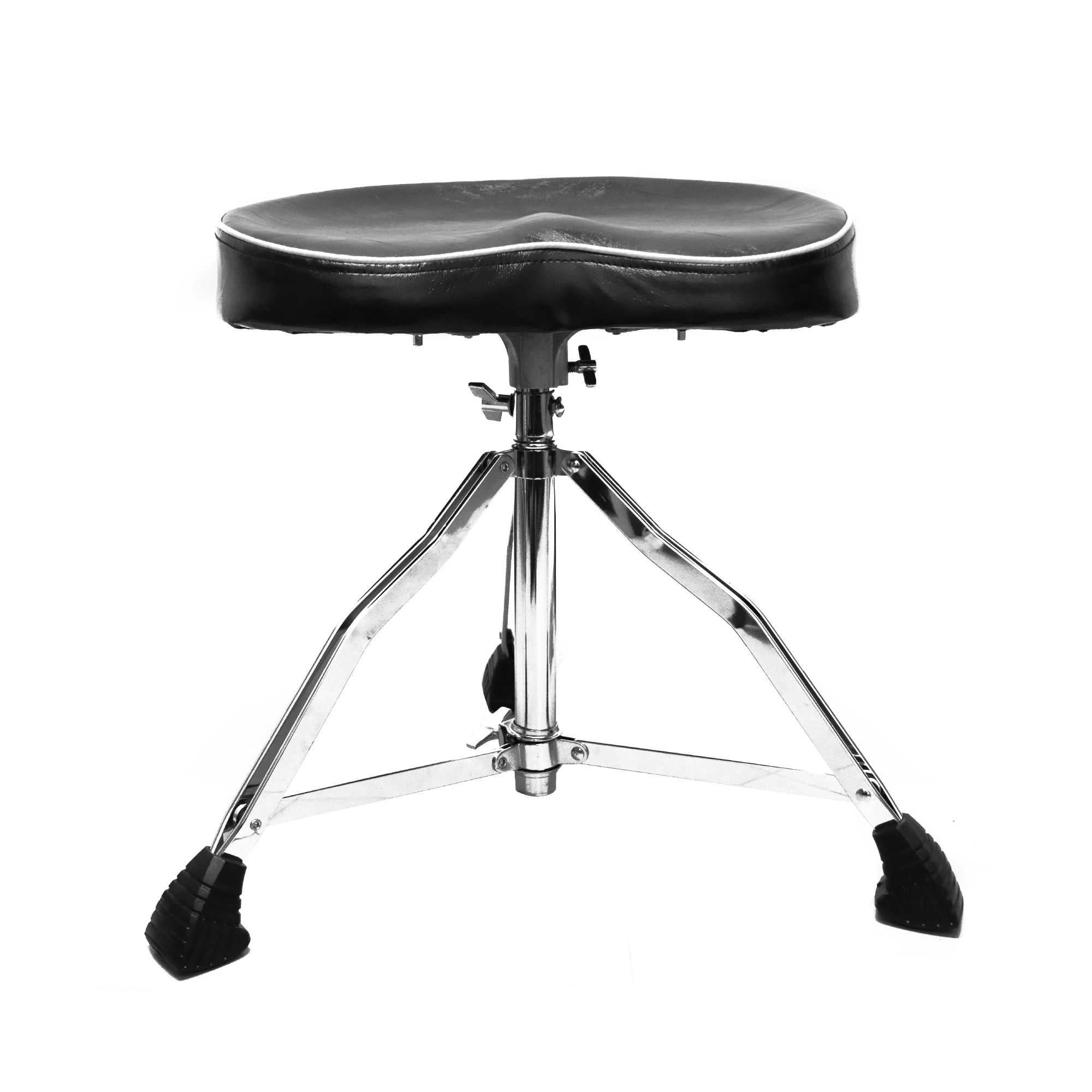 

Beatello Hot Selling Black Red Drum Throne Stool Breathable Suede Drum Accessories Height Adjustable With Back Drum Kits